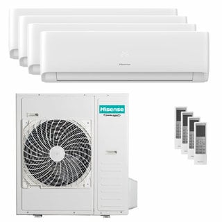 condizionatore hisense ecosense quadri split 7000+7000+18000+24000 btu inverter wifi unità esterna 12.5 kw 