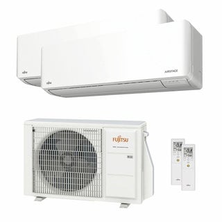 condizionatore fujitsu serie kmgc wifi dual split 7000+7000 btu inverter a+++ wifi unità esterna 4 kw 