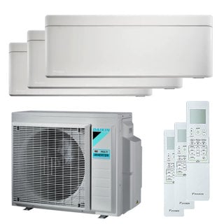 condizionatore daikin stylish trial split 7000+7000+7000 btu inverter a+++ wifi unità esterna 5,2 kw