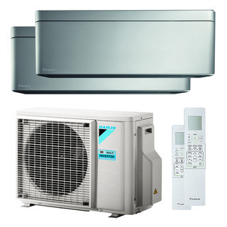 condizionatore daikin stylish dual split 15000+15000 btu inverter a++ wifi unità esterna 9 kw