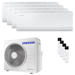 condizionatore samsung cebu s2 quadri split 7000+7000+9000+12000 btu inverter a++ wifi unità esterna 8 kw 