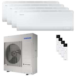 condizionatore samsung cebu s2 quadri split 9000+12000+12000+12000 btu inverter a++ wifi unità esterna 10 kw 