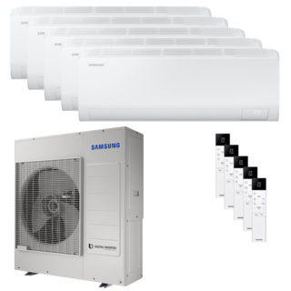 condizionatore samsung cebu s2 penta split 9000+9000+9000+9000+12000 btu inverter a++ wifi unità esterna 10 kw 