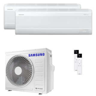 condizionatore samsung windfree avant s2 dual split 12000+18000 btu inverter a++ wifi unità esterna 6.8 kw 