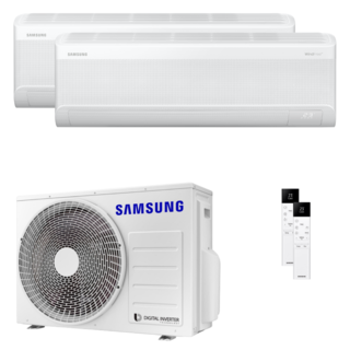 condizionatore samsung windfree avant s2 dual split 7000+18000 btu inverter a++ wifi unità esterna 5.2 kw 
