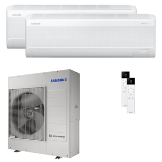 condizionatore samsung windfree avant s2 dual split 18000+24000 btu inverter a++ wifi unità esterna 10 kw 