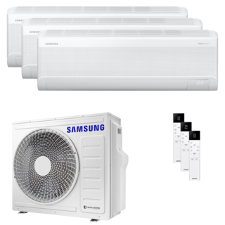 condizionatore samsung windfree avant s2 trial split 12000+12000+12000 btu inverter a++ wifi unità esterna 8 kw 