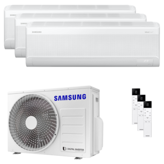 condizionatore samsung windfree elite s2 trial split 9000+9000+12000 btu inverter a++ wifi unità esterna 5.2 kw 