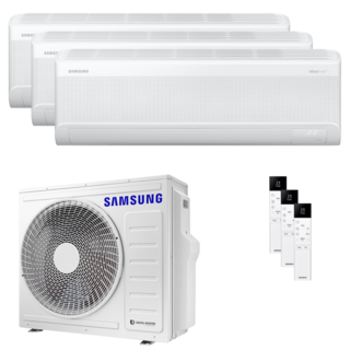 condizionatore samsung windfree elite s2 trial split 9000+9000+12000 btu inverter a++ wifi unità esterna 6.8 kw 