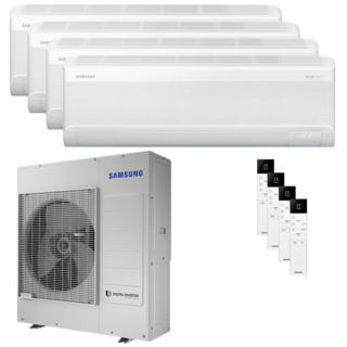 condizionatore samsung windfree elite s2 quadri split 9000+12000+12000+12000 btu inverter a++ wifi unità esterna 10 kw 