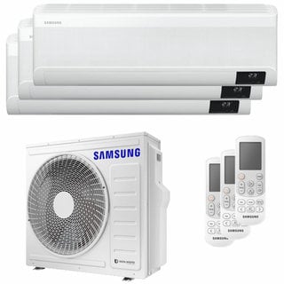 condizionatore samsung windfree avant trial split 12000+12000+12000 btu inverter a++ wifi unità esterna 8,0 kw