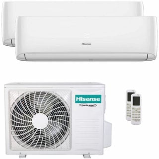 condizionatore hisense hi-comfort 2025 dual split 18000+18000 btu inverter a++ wifi unità esterna 7 kw 