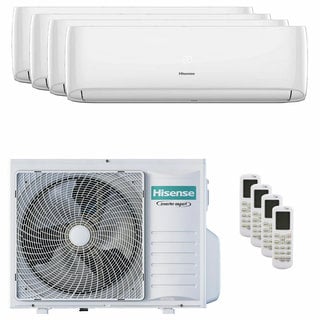condizionatore hisense hi-comfort 2025 quadri split 9000+9000+9000+12000 btu inverter a++ wifi unità esterna 8 kw 