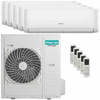 condizionatore hisense hi-comfort 2025 penta split 9000+9000+9000+12000+12000 btu inverter wifi unità esterna 12.5 kw 