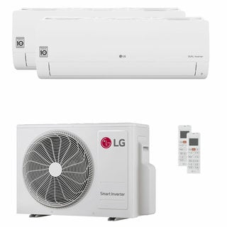 condizionatore lg dualcool libero smart dual split 7000+7000 btu inverter a+++ wifi unità esterna 4.1 kw 