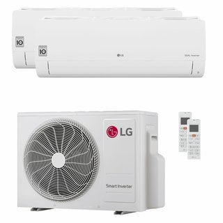 condizionatore lg dualcool libero smart dual split 9000+18000 btu inverter a+++ wifi unità esterna 5.2 kw 