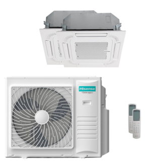 condizionatore hisense cassetta act dual split 18000+18000 btu inverter a++ unità esterna 10 kw 