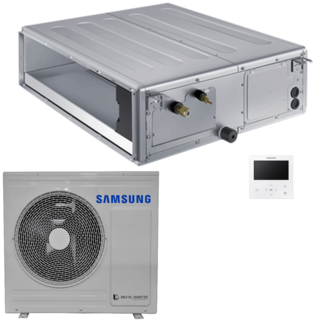 condizionatore samsung canalizzabile media prevalenza 24000 btu inverter a++ unità esterna 6,8 kw commerciale