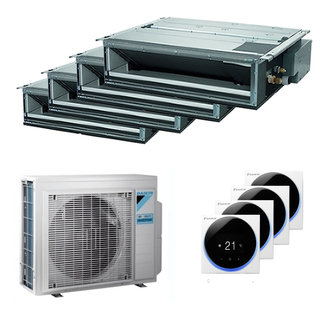 condizionatore daikin canalizzabile mini sky fdxm-f9 quadri split 9000+9000+12000+18000 btu inverter a++ esterna 9 kw