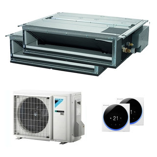condizionatore daikin canalizzabile mini sky fdxm-f9 dual split 9000+18000 btu inverter a+++ esterna 5 kw
