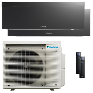 condizionatore daikin emura 3 dual split 18000+18000 btu inverter a+ wifi unità esterna 7.8 kw nero