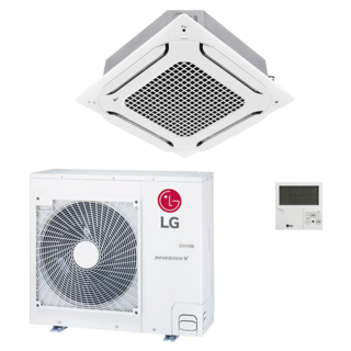 condizionatore lg cassetta 4 vie ut standard 30000 btu r32 inverter a++/a+