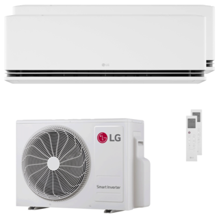 condizionatore lg dualcool premium ai dual split 9000+9000 btu inverter a+++ wifi unità esterna 4.7 kw 