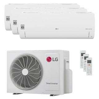 condizionatore lg dualcool libero smart trial split 7000+7000+7000 btu inverter a+++ wifi unità esterna 6.15 kw 