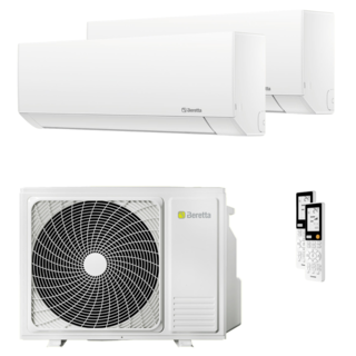 condizionatore beretta breva e dual split 12000+12000 btu inverter a++  unità esterna 5 kw 