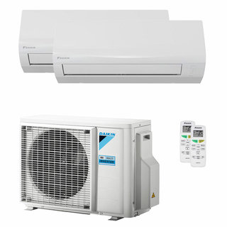 condizionatore daikin sensira multi dual split 9000+12000 btu inverter a++ wifi unità esterna 5 kw 