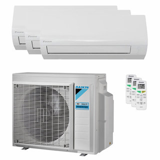 condizionatore daikin sensira multi trial split 7000+7000+7000 btu inverter a++ wifi unità esterna 5 kw 
