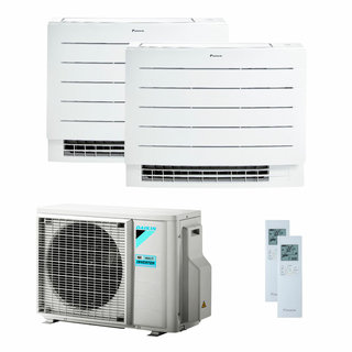 condizionatore daikin perfera floor dual split 7000+18000 btu inverter a+++ wifi unità esterna 5,0 kw