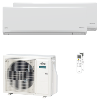 condizionatore fujitsu serie kn wifi dual split 12000+12000 btu inverter a+++ wifi unità esterna 5 kw 