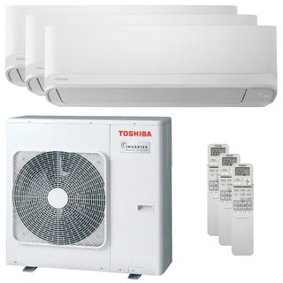 condizionatore toshiba seiya classic 2025 trial split 9000+9000+12000 btu inverter a+++  unità esterna 7 kw 