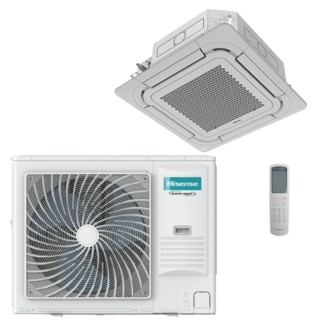 condizionatore hisense cassetta round flow 36000 btu r32 inverter a++