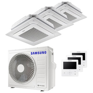 condizionatore samsung cassetta windfree 4 vie trial split 7000+7000+18000 btu inverter a++ unità esterna 8,0 kw