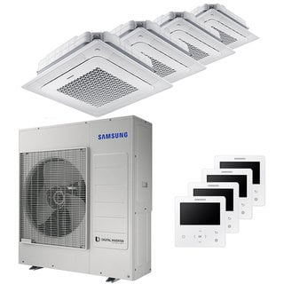 condizionatore samsung cassetta windfree 4 vie quadri split 12000+12000+12000+12000 btu inverter a++ unità esterna 10,0 kw