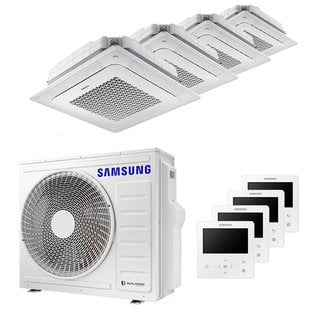 condizionatore samsung cassetta windfree 4 vie quadri split 7000+7000+7000+7000 btu inverter a++ unità esterna 8,0 kw