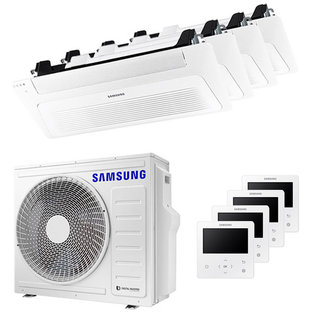 condizionatore samsung cassetta windfree 1 via quadri split 9000+9000+9000+9000 btu inverter a++ unità esterna 8,0 kw