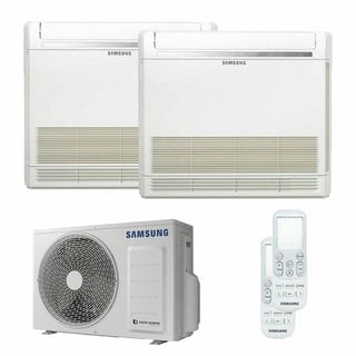 condizionatore samsung console dual split 9000+12000 btu inverter a+++ unità esterna 4,0 kw