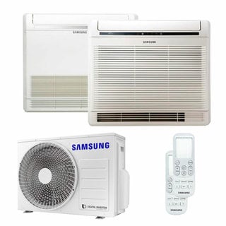 condizionatore samsung console dual split 9000+18000 btu inverter a+++ unità esterna 5,2 kw