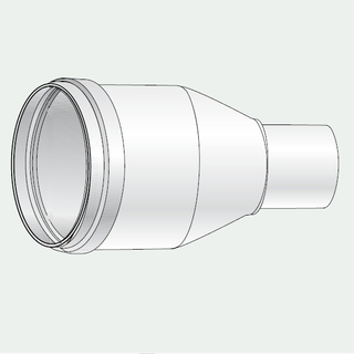 riduzione ø 60 mm ÷ ø 35 mm f/m (bianco)