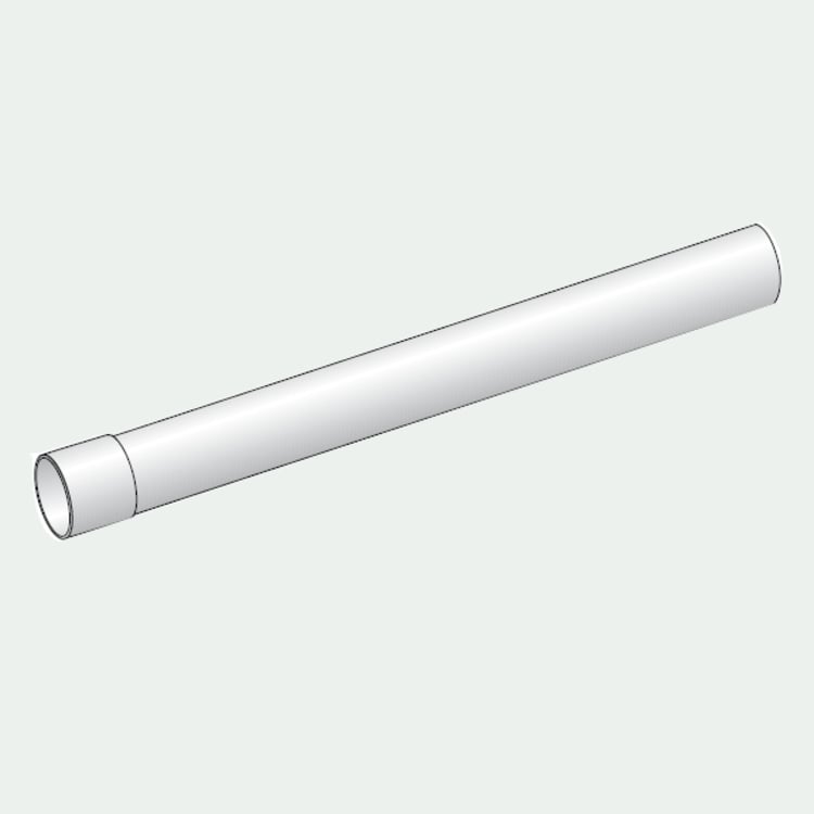 tubo bicchierato ø 35 mm - lunghezza 1 m m/f (bianco)