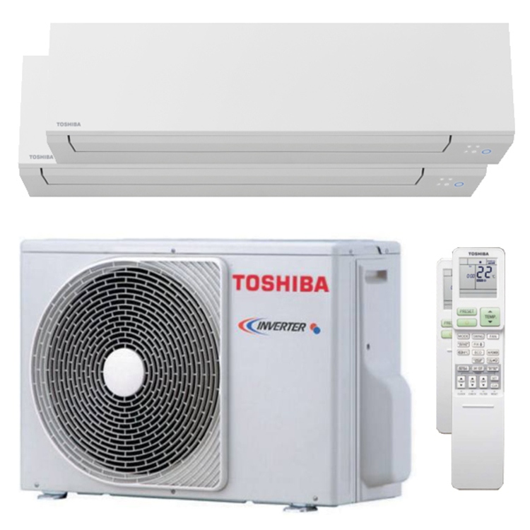 Condizionatore Toshiba Shorai Edge Dual Split 90009000 Btu Inverter A Wifi Unità Esterna 52 3884