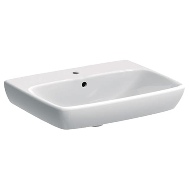lavabo 55 geberit selnova square 55 cm sospeso bianco 