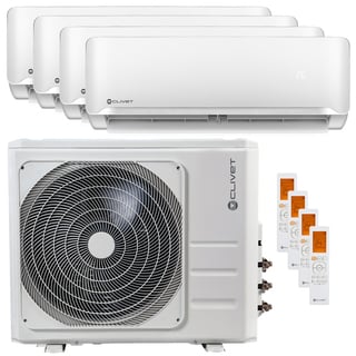 condizionatore clivet essential 2 quadri split 9000+9000+12000+12000 btu inverter a++ unità esterna 10,5 kw