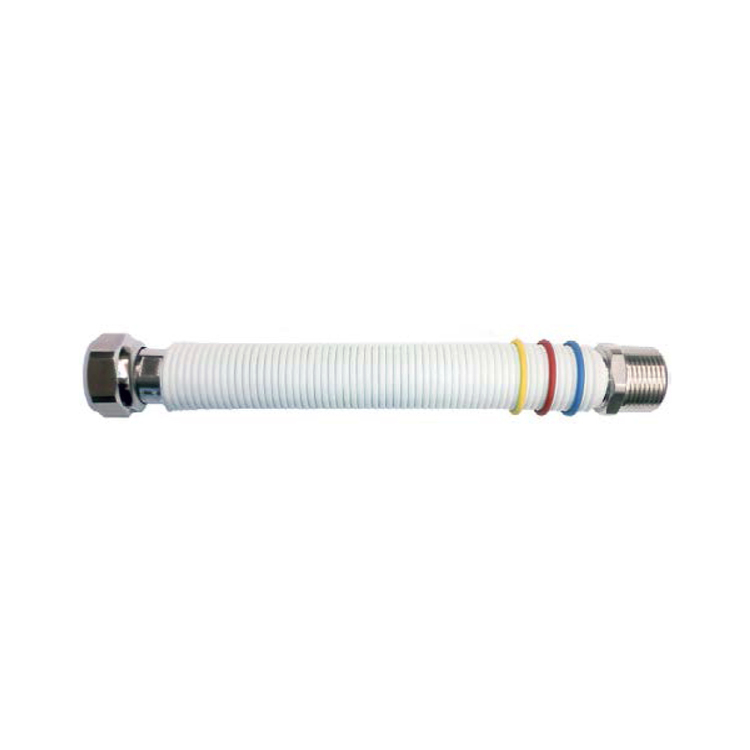 tubo flessibile estensibile 1/2" x 3/4" m/f acciaio rivestito per acqua e gas